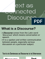 LESSON 1 Text As Connected Discourse PDF