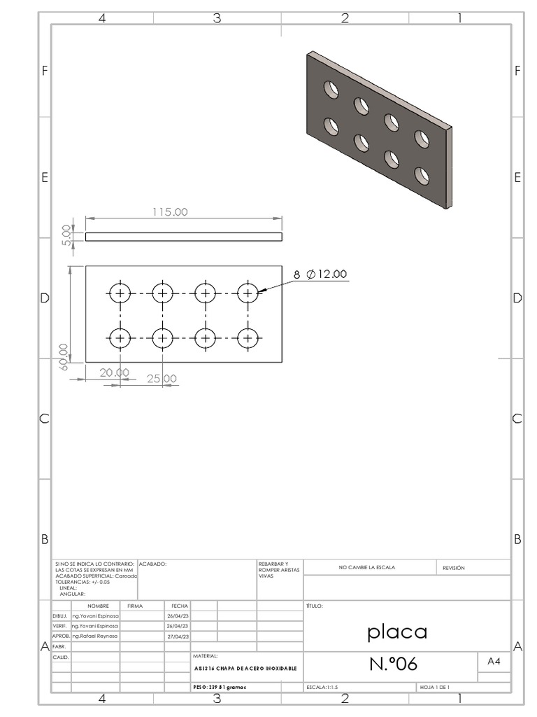Placa AISI 316 de Acero Inoxidable | PDF | Rieles | Materiales