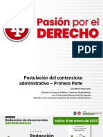 Postulación Del Contencioso Administrativo - Primera Parte PDF Gratis PDF