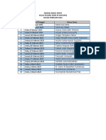 Jadwal Bekal 4D Februari 2023