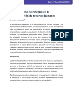 Planteamiento Estratégico en La Administración de RRHH PDF