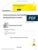 Home Construction Cost Calculator - Ultratech