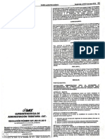 Resolucion Del Intendente de Aduanas Interino. SAT IAD 05 2019