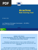 2 Arachne Risk Scoring tool - Luc MOLEMANS