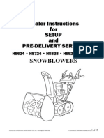 Snowblower Setup Instructions