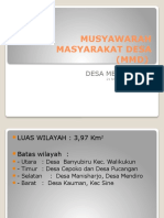 MUSYAWARAH MASYARAKAT DESA MENDIRO (1)