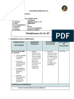 Matematica - Actividad Autentica - 2do Grado