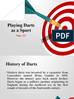 Playing Darts As A Sport