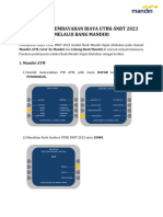 Tata Cara Pembayaran Biaya UTBK-SNBT 2023 - Bank Mandiri 