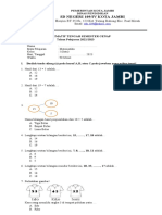 Soal STS 2 Matematika Kelas 1