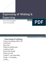 Expressing of Wishing & Expecting