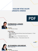 CV Calon Direksi Bank Mandiri