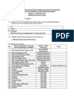 Formulir Pendaftaran Pelatihan GSM AGUSTUS 