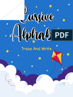 Cursive Alphabet Trace and Write PDF
