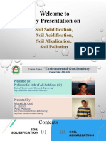 Presentation On - Soil Pollution, Soil Solidification, Soil Acidification, Soil Alkalization