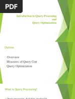 Introduction To Query Processing