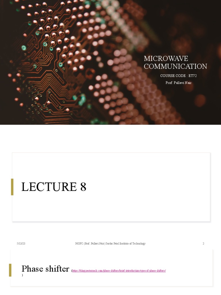 MC23 Lec8 | Download Free PDF | Waveguide | Microwave