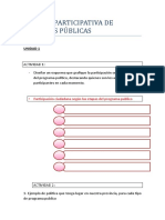 Gestion Participativa de Politicas Públicas