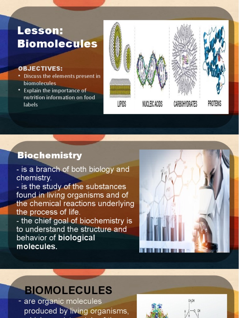 Biomolecules PDF Biomolecules Foods
