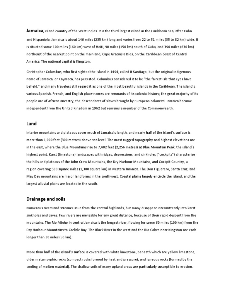 History of Jamaica 1phftq3 PDF Jamaica Christian Denomination