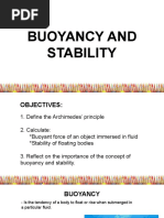 Bouyancy and Stability