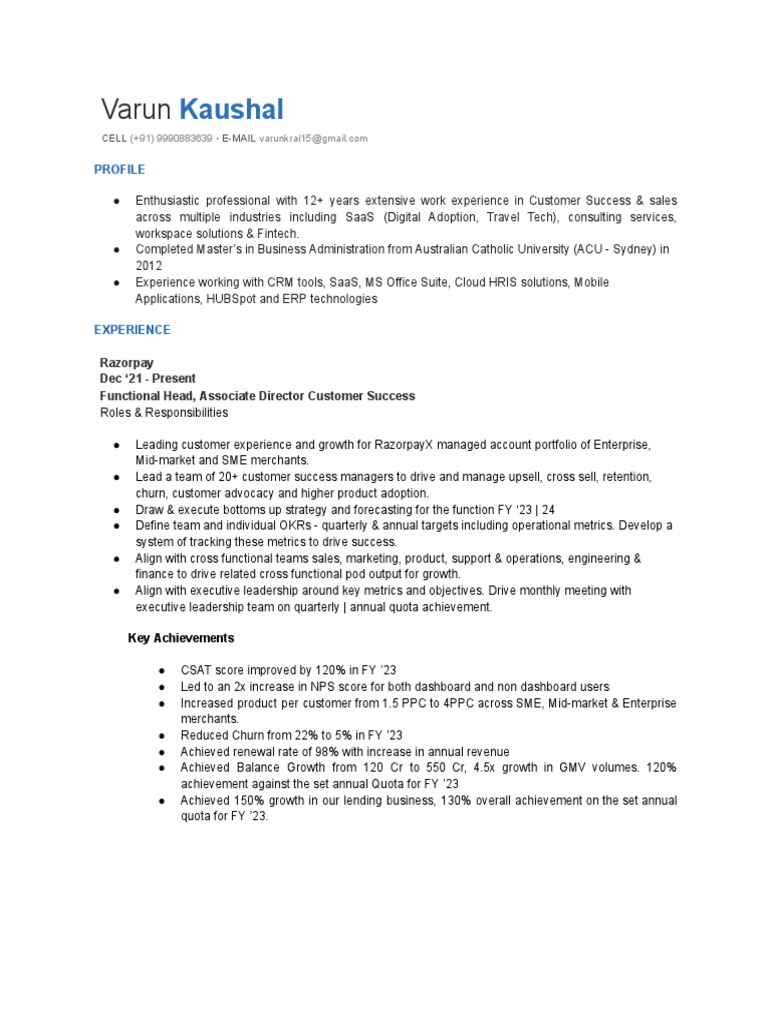 Cv Varun