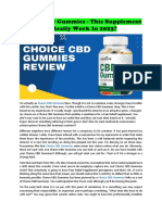 Choice CBD Gummies Reviews!