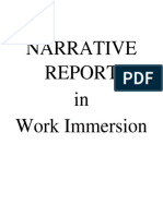 Work Immersion Report from Team Office
