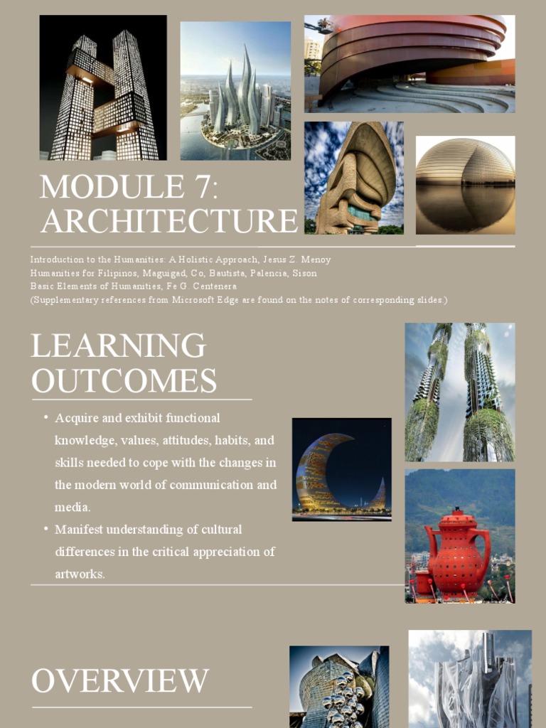 MODULE 7 Architecture | PDF | History