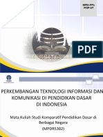 Materi Sesi 4 Perkembangan TIK Dalam Pendidikan Dasar Di Indonesia