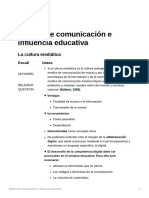 Medios de Comunicacin e Influencia Educativa