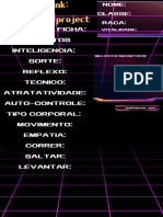 Cyberpunk RPG character sheet