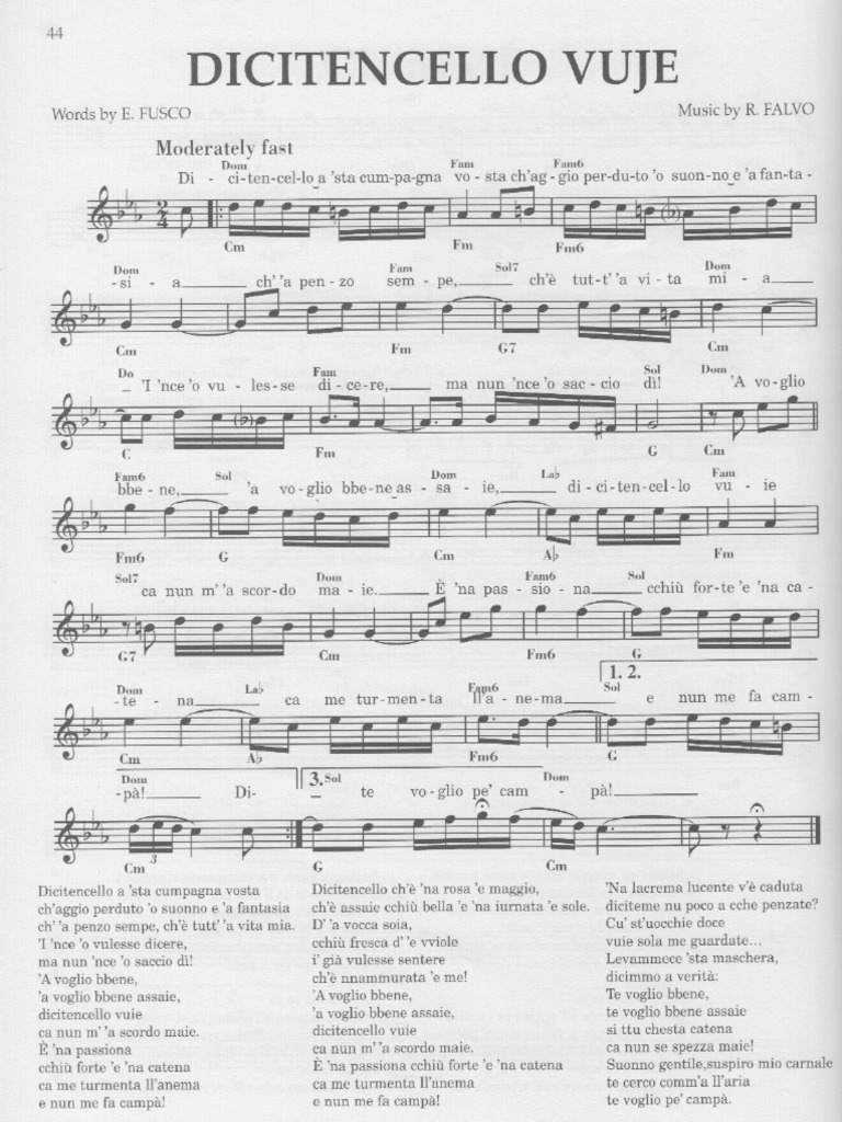 Dicitencello Vuje | PDF