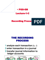 Recording Process and Journal Entries