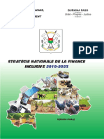 Statégie Nationale de La Finance Inclusive 2019