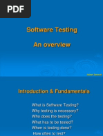 Software Testing An Overview: Srihari Techsoft