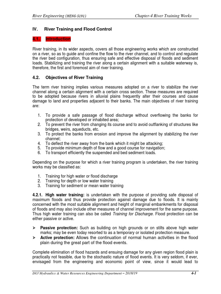 Chapter 4 River Training Works Download Free Pdf River Dredging