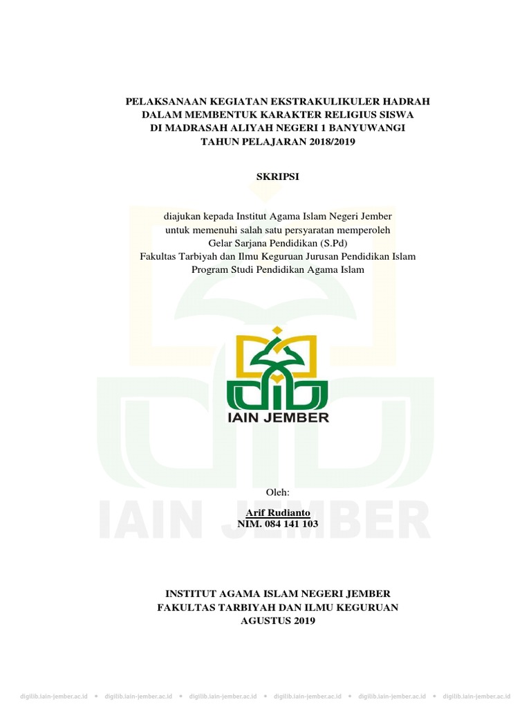 Contoh skripsi kualitatif pdf