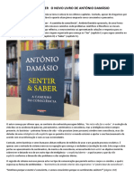 Sentir e Saber O Novo Livro de António Damásio