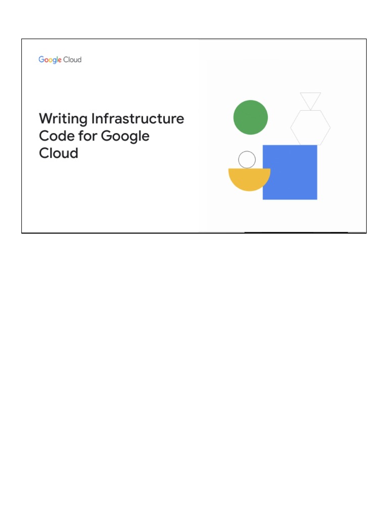 Writing Infrastructure Code for Google Cloud | PDF | Parameter ...
