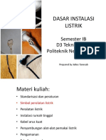 Dasar Instalasi Listrik (Pertemuan 1 Dan 2)