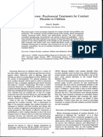 Psychosocial Treatments for Conduct Disorder in Children