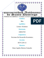 Rita Liranzo Alcántara, 100632783, ECN 2230-12, Tarea 8 PDF