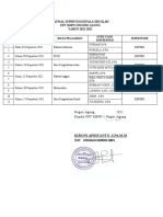 Jadwal Supervisi Kepala Sekolah Upt SMPN 1 Negeri Agung