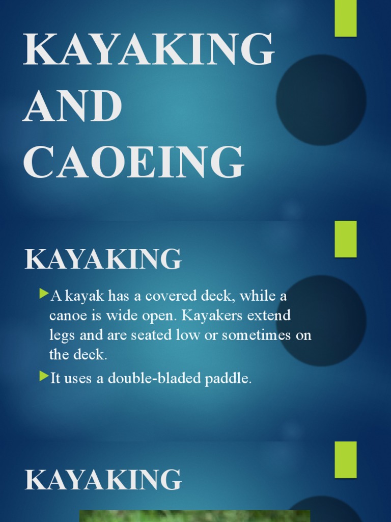 Kayaking and Canoeing PDF
