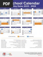 Yokohama School Calendar