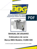 Manual de Usuario - Cubicadora de Carne - Marca BBG - Ref - Cube-500 PDF