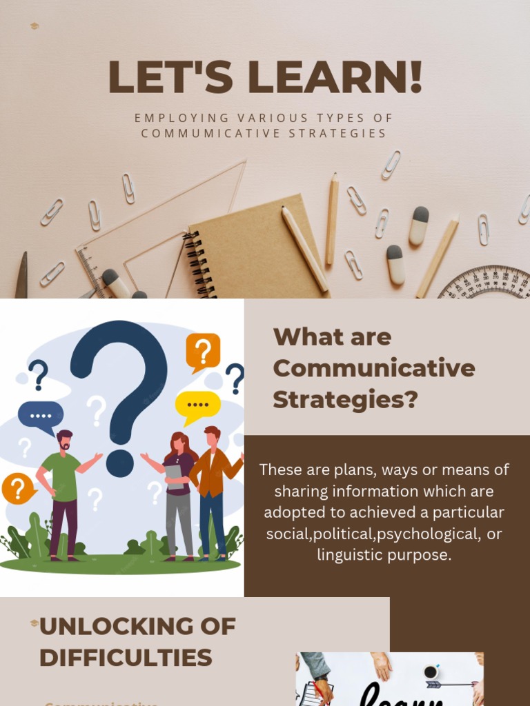 Communicative Strategies In Oral Communication Ppt
