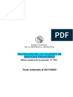 Bcra - Defensa Usuarioas Ante Financieras