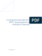 Los Programas Nacionales de Formación